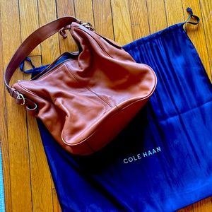 Light brown Cole Haan bag (shoulder) lightly used, leather